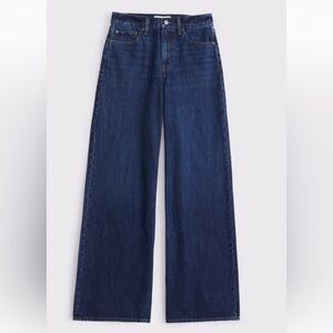 Abercrombie & Fitch Dark Blue WIDE LEG Jeans